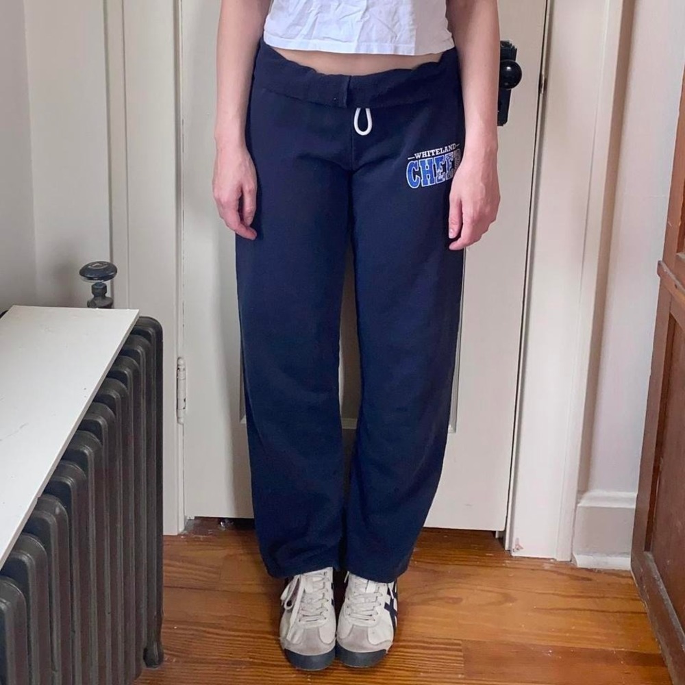Vintage 90s y2k low rise black spellout sweatpants Size S jerzeez